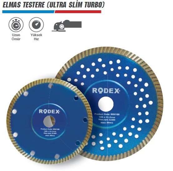 RODEX Ultra Slim Turbo Elmas Testere