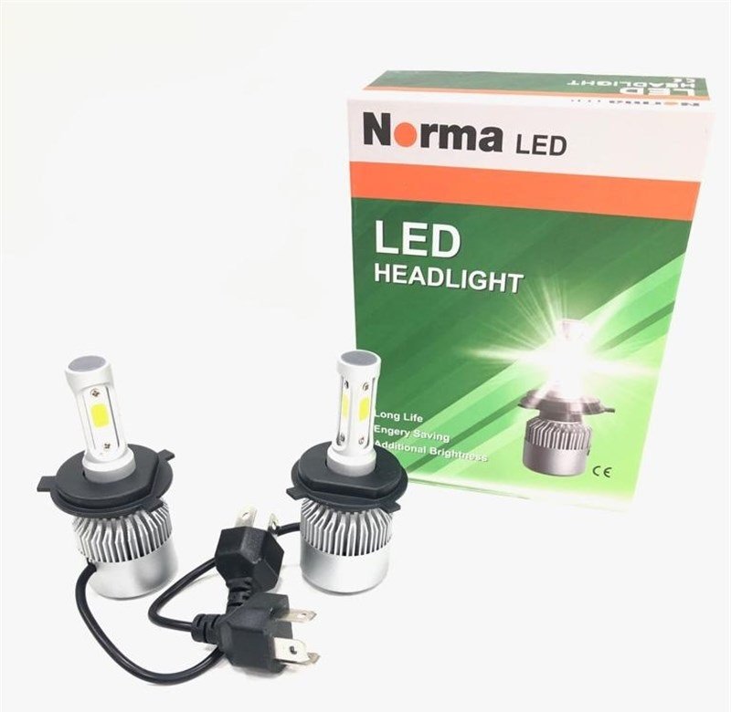 NORMA 12V H4 XENON LED FAR AMPUL SETI 6000K 6000 LUMEN COB LED