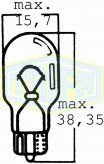 TRİFA Halojen Ampul 12 Volt Dipsiz 18 Watt (10 Adet)