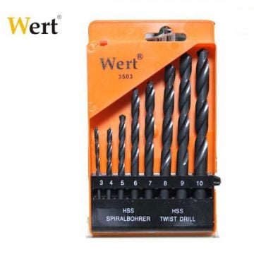 WERT W 3503 HSS Matkap Uç Seti 8 Parça
