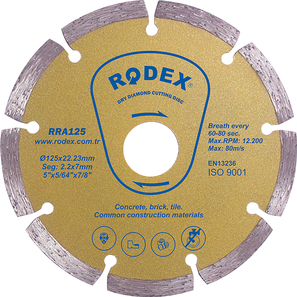 RODEX Soketli Elmas Testere (Beton, Mermer, Tuğla, Kiremit)