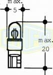 TRİFA Halojen Ampul 12 Volt Dipsiz 1 Watt Beyaz Ufak (10 Adet)