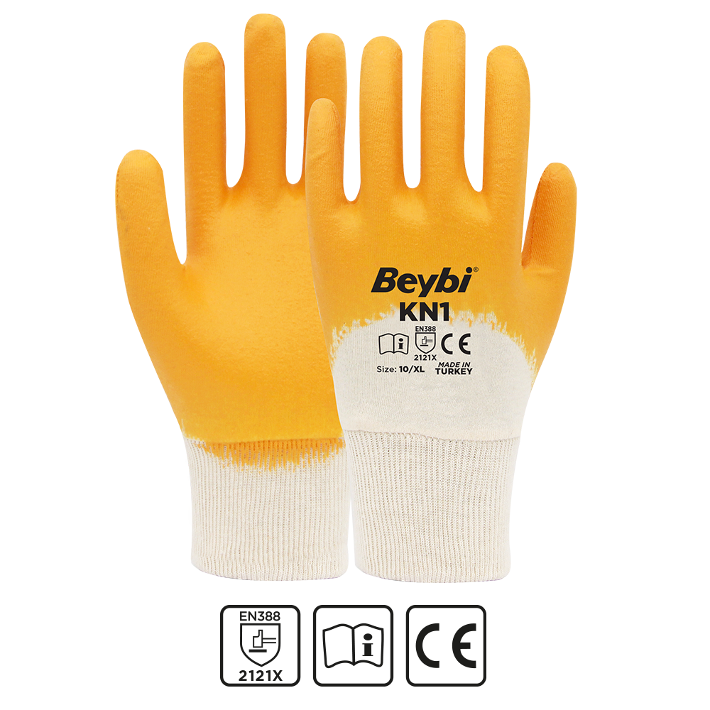 BEYBİ KN1 Pamuk Nitril İş Eldiveni 288 Çift