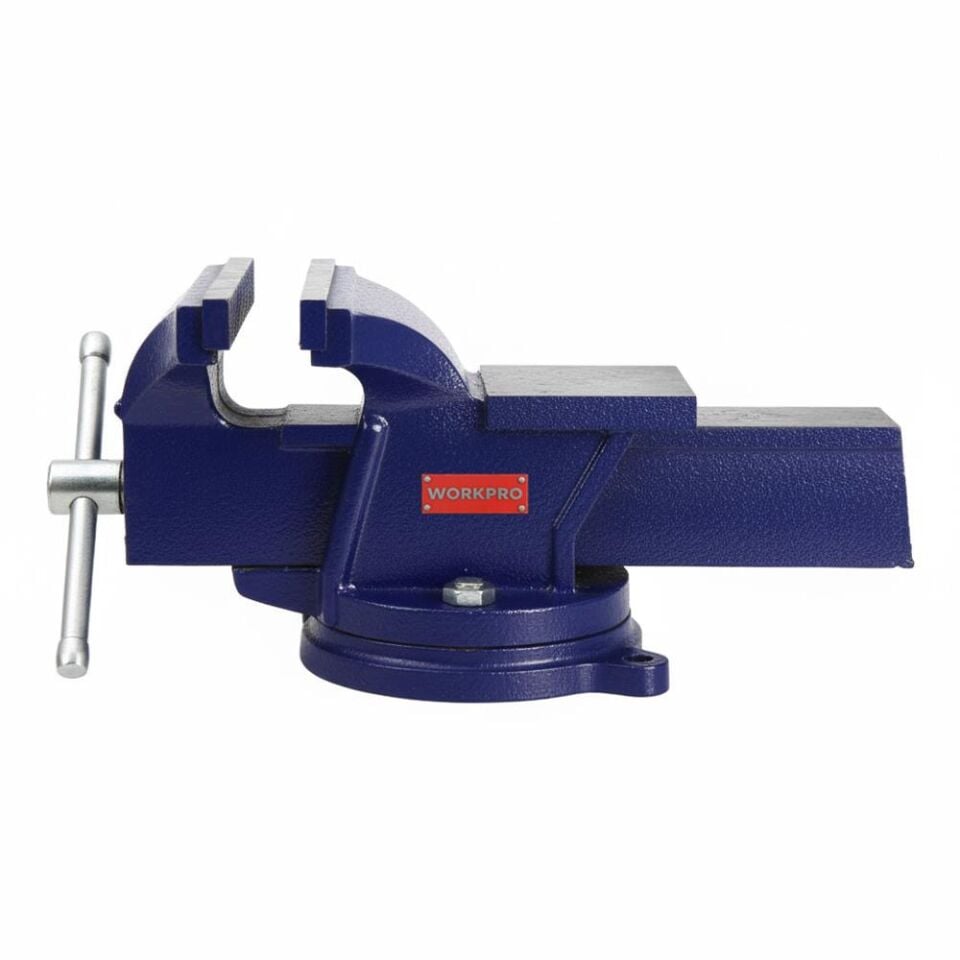 WORKPRO WP233005 100mm 360° Döner Tabanlı Örslü Profesyonel Tezgâh Mengene