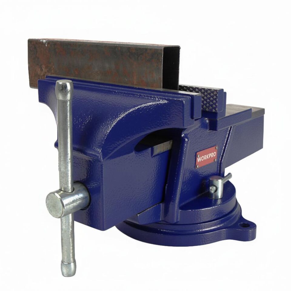 WORKPRO WP233005 100mm 360° Döner Tabanlı Örslü Profesyonel Tezgâh Mengene