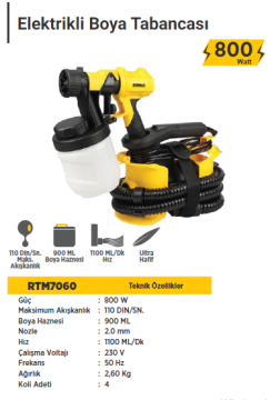 RTR Max Elektrikli Boya Tabancası (800 Watt)