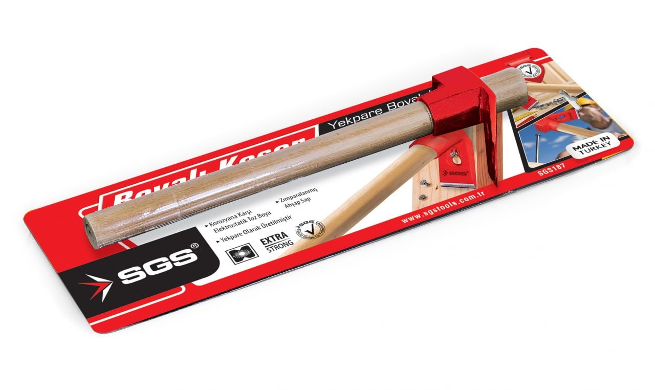 SGS187 Vakum Ambalajlı Ağaç Saplı Çelik Keser  400 Gram