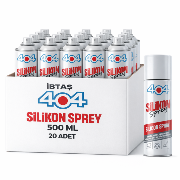 404 Silikon Sprey 500 ML - (20 Adet - Koli Fiyatı)