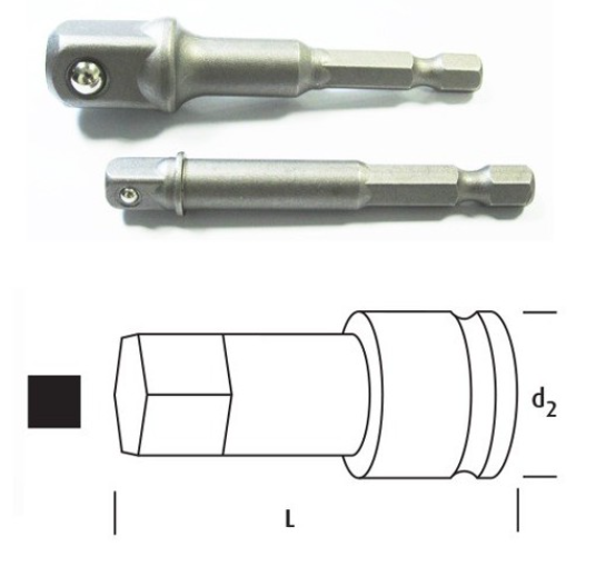 OSAKA Havalı Bits Lokma Adaptörü 3/8''