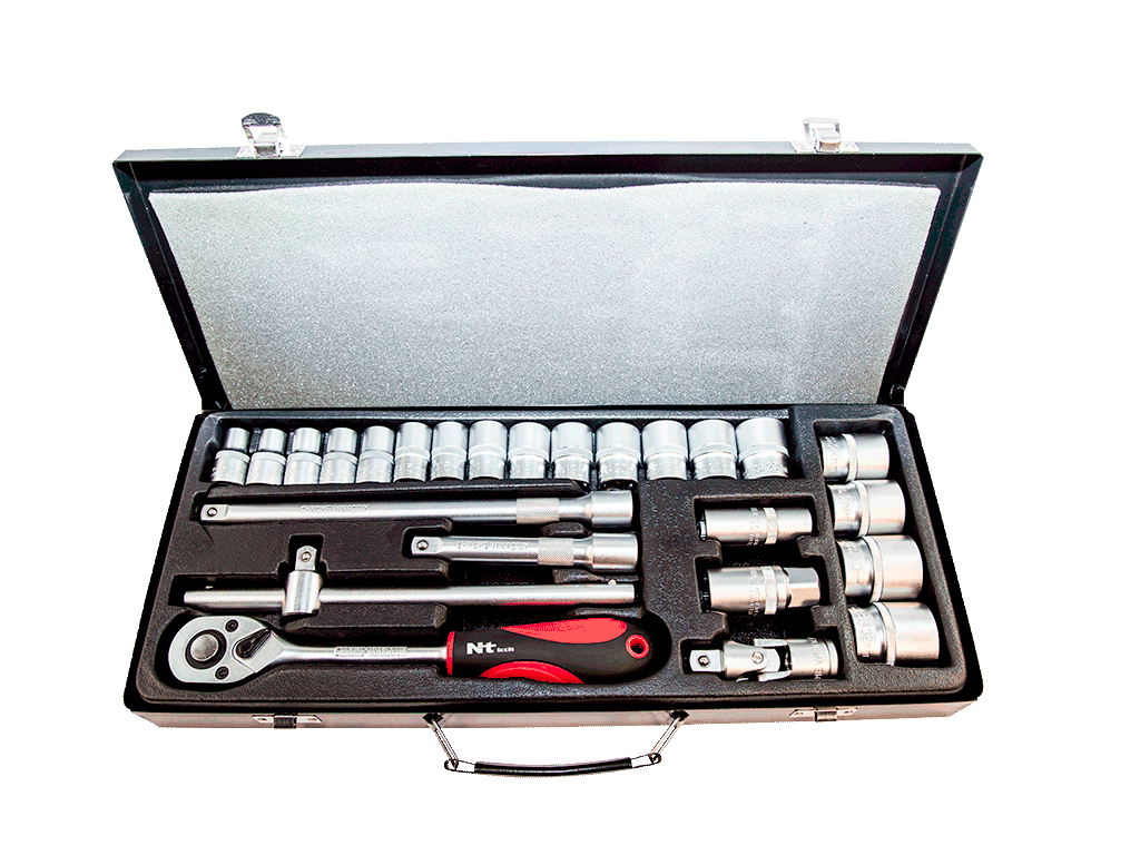 NT TOOLS NCSET1212 - 1/2 Altı Köşe Crv Lokma Takımı 26 Parça