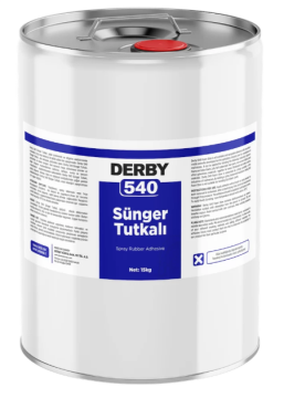 DERBY 540 Sentetik Kauçuk Esaslı Sünger Tutkalı 15 KG - Sünger Döşeme Mobilya Yapıştırıcı