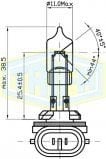 TRİFA H27 Halojen Ampul 12 Volt 37,5 Watt (894) (10 Adet)