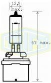 TRİFA H27 Halojen Ampul 12 Volt 37,5 Watt (893) (10 Adet)