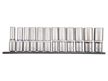 NT TOOLS NCSET75 - 1/2 Altı Köşe Uzun Lokma Ucu Takımı 12 Parça