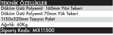 MAX EXTRA - 2.5 Ton Ağır Hizmet Transpalet Yük Kaldırma