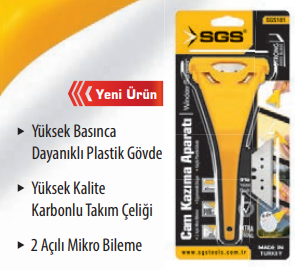 SGS 181 Profesyonel Cam Kazıma Aparatı