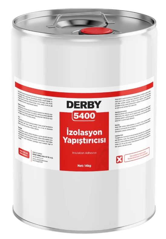 DERBY 5400 İzolasyon Pvc Mdf Sac Alüminyum Yapıştırıcısı 14 KG (Asansör Kabin Yapıştırıcısı)
