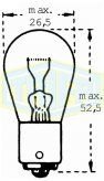 TRİFA Halojen Ampul 48 Volt 25 Watt AMPUL (10 Adet)