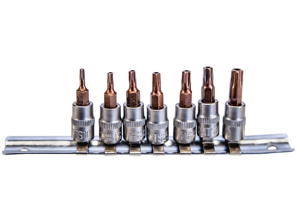 NT TOOLS NCSET14S - 1/4'' S2 Star Delikli Torx Crv Lokma Ucu Seti 7 Parça