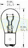 TRİFA Halojen Ampul 48 Volt 25/10 Watt AMPUL 1309 (10 Adet)
