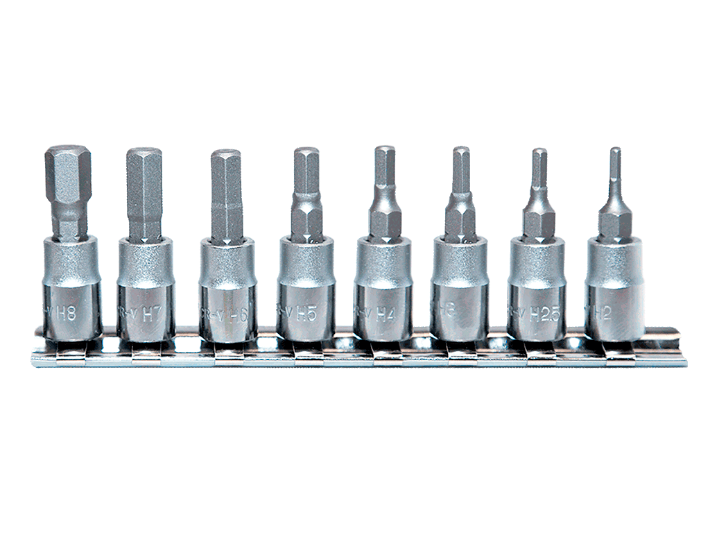 NT TOOLS NCSET14AL - 1/4'' Allen Lokma Ucu Seti 8 Parça