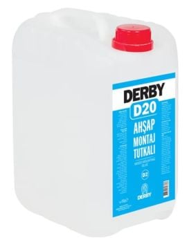 DERBY D20 Şeffaf Tutkal 4 KG - Masif Ahşap, MDF, OSB, Kontraplak, Laminat Parke