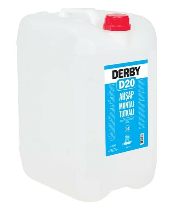 DERBY D20 Şeffaf Tutkal 10 KG - Masif Ahşap, MDF, OSB, Kontraplak, Laminat Parke