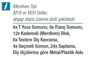 DW Kalıp Bağlama Setleri 58 Parça