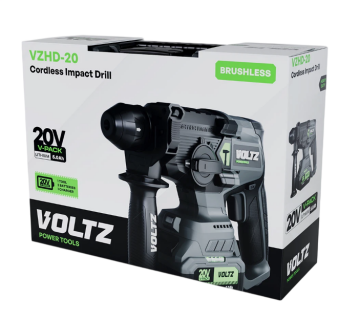 VOLTZ - 2.5 Joule - 20 Volt 5 Amper Akülü Kırıcı Delici Hilti SDS Plus (VZHD-20)