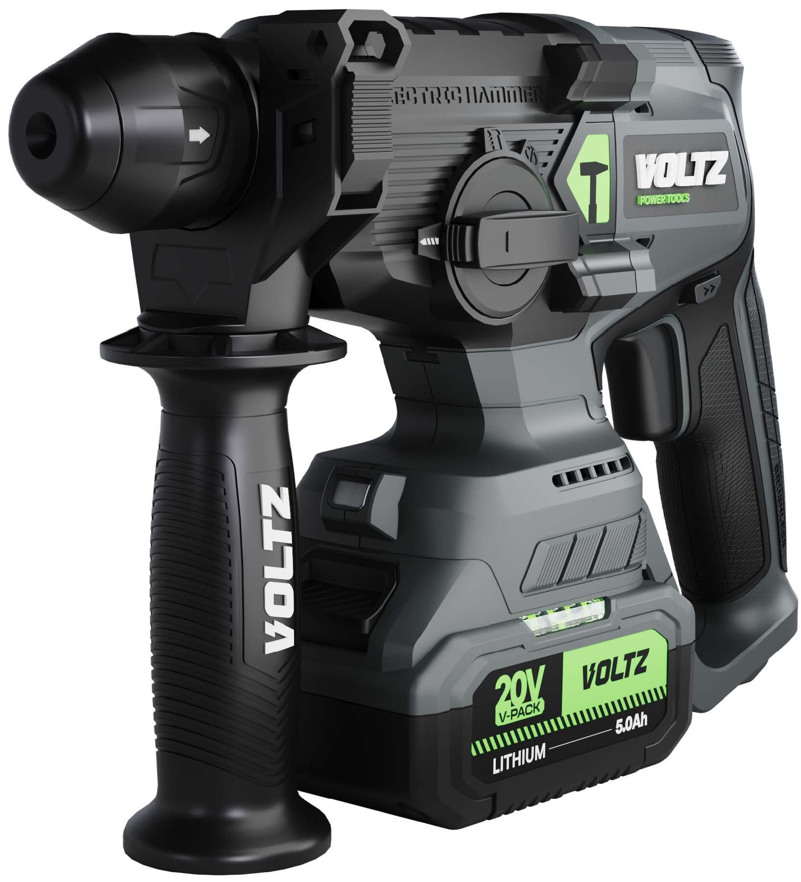 VOLTZ - 2.5 Joule - 20 Volt 5 Amper Akülü Kırıcı Delici Hilti SDS Plus (VZHD-20)