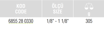 İZELTAŞ Bakır Alüminyum Boru Kesici 1/8 - 1 1/8 (6855 28 0330)