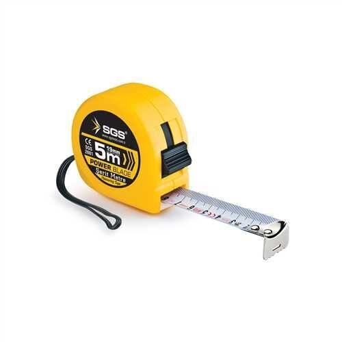 SGS2001 - 5 x 19 Plastik Kasa Çelik Şerit Metre - MID Kalibrasyon Onaylı