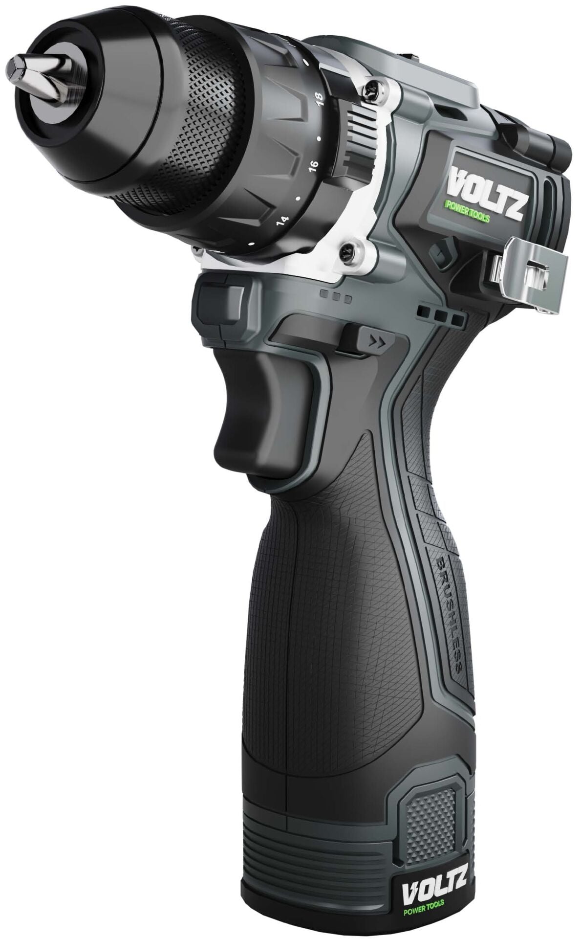 VOLTZ - 50 Nm - 16.8 Volt 2 Amper Akülü Darbeli Matkap Vidalama Seti 830 Gram (VZDR-16I)