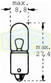 TRİFA 24 Volt 53 Oto Ampulu 4 Watt (10 Adet)