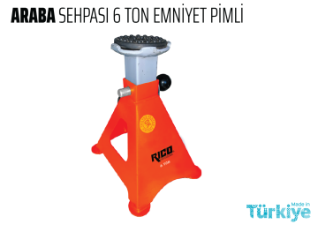 Rico 013-RC5999 - Araba Sehpası 6 Ton Emniyet Pimli 2 Adet