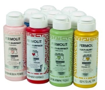 PERMOLİT Multi Surface Akrilik Hobi Boyası 120 ML - BEYAZ