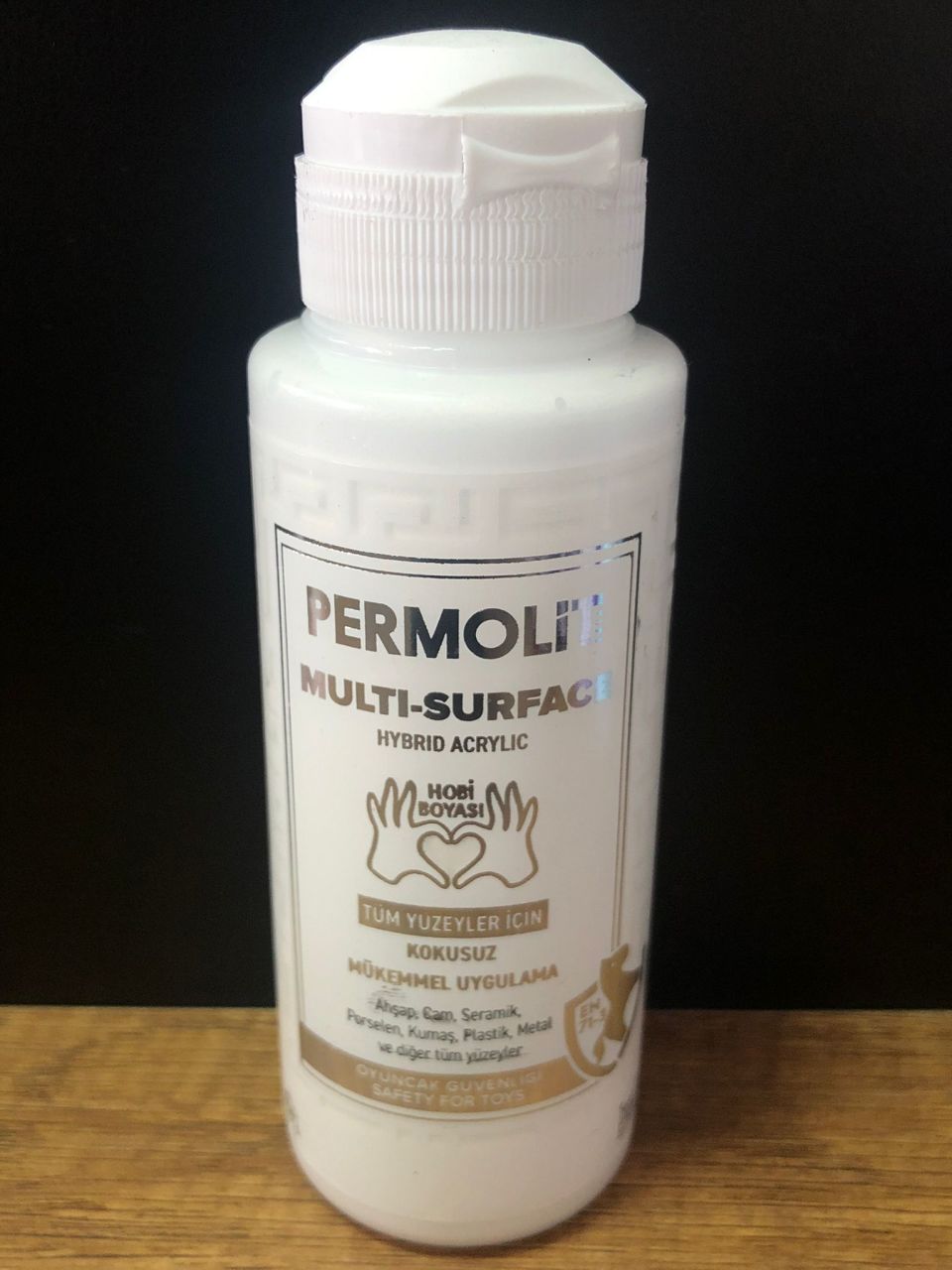 PERMOLİT Multi Surface Akrilik Hobi Boyası 120 ML - BEYAZ