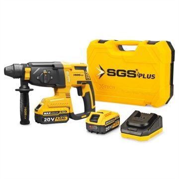 SGS5521 - 20 Volt 4 Amper -  2.8 Joule - SDS Plus Akülü Elektro Pnömatik Darbeli Kırıcı Delici Seti