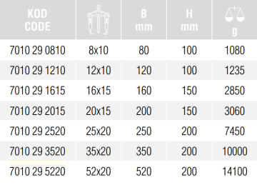 İZELTAŞ Standart Çektirme İki Kollu 35x20 (7010 29 3520)