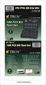 TROY T 22302 Bits Uç Seti 100 Parça
