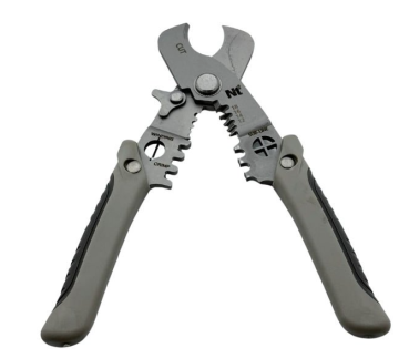 NT TOOLS NTWS7503 - Çok Amaçlı Kablo Kesici Sıyırma Makası Pensesi 7.5'' Paslanmaz Çelik