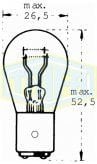 TRİFA 24 Volt Oto Ampulu 1016 21/5 Watt (10 Adet)