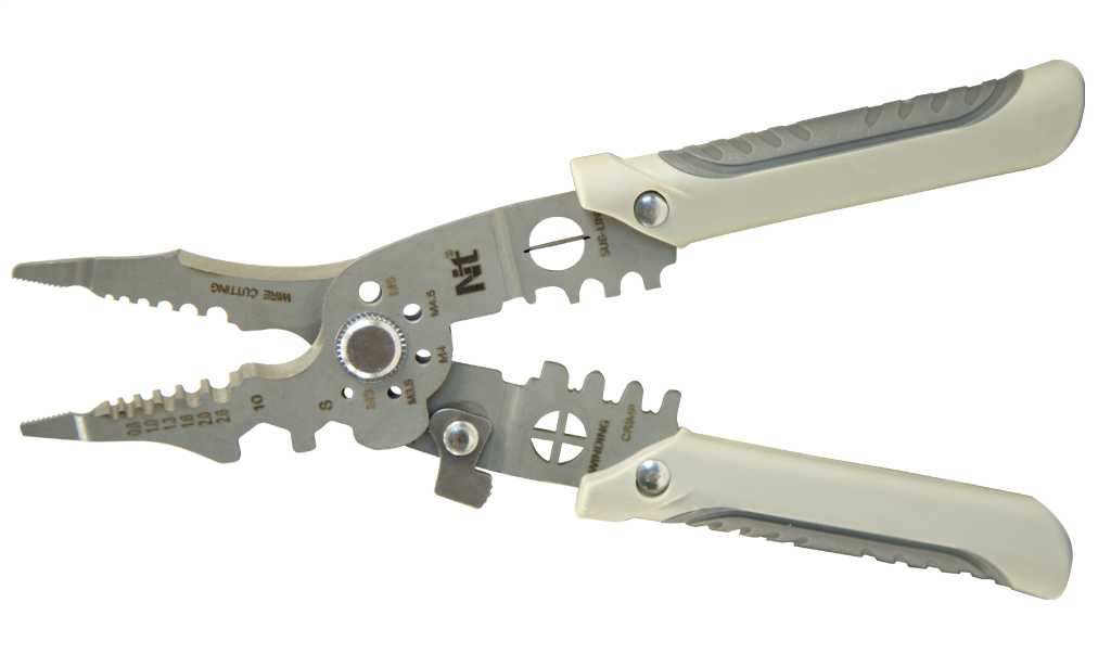 NT TOOLS NTWS7504 - Çok Amaçlı Kablo Kesici Sıyırma Makası Pensesi 7.5'' Paslanmaz Çelik