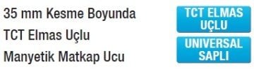 MAIER TCT Elmas Uçlu Manyetik Matkap Ucu (35mm Kesme Boyunda)
