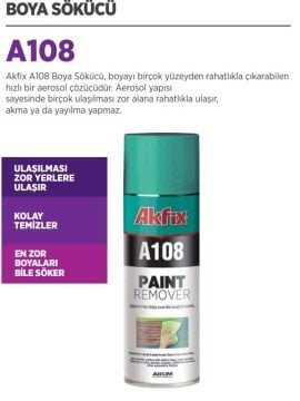 AKFİX C108 Boya Sökücü Sprey 400 ML