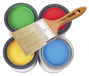 SGS4114 - Ahşap Saplı 4'' Kestirme Boyama Fırçası