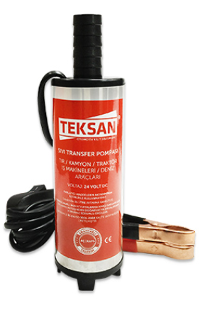 TEKSAN Küçük Boy Sıvı Mazot Transfer Pompası Anahtarlı 12 Volt