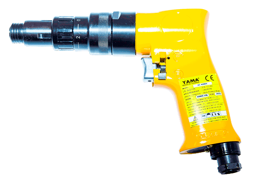 YAMA AT-4080E Havalı Tornavida 6 mm Kabzalı Tip 1800 Devir
