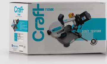 CRAFT T125DC Açılı Portatif Şerit Testere Tezgahı 1250 Watt
