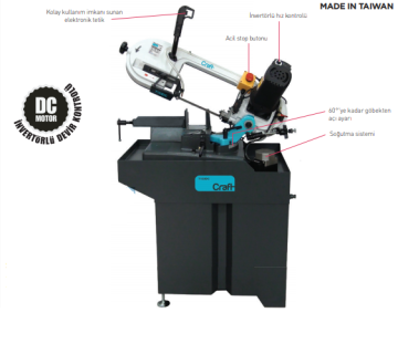 CRAFT T153DC Metal Şerit Testere 1750 Watt